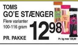 ABC Lavpris TOMS GO'E STÆNGER tilbud