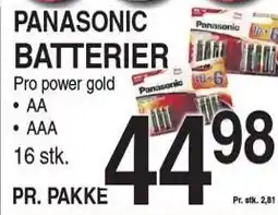 ABC Lavpris PANASONIC BATTERIER tilbud