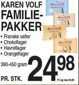 ABC Lavpris KAREN VOLF FAMILIEPAKKER tilbud