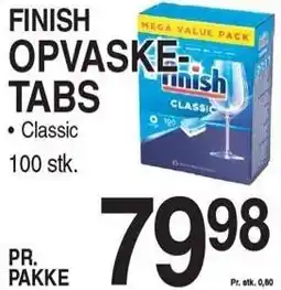 ABC Lavpris FINISH OPVASKE-TABS tilbud