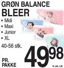 ABC Lavpris GRØN BALANCE BLEER tilbud