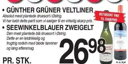ABC Lavpris GÜNTHER GRÜNER VELTLINER ELLER SEEWINKELBLAUER ZWEIGELT tilbud