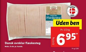 Let-Køb Dansk ovnklar flæskesteg tilbud