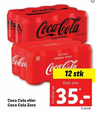 Let-Køb Coca Cola eller Coca Cola Zero tilbud