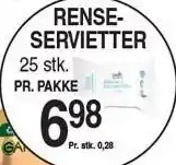 ABC Lavpris RENSESERVIETTER tilbud