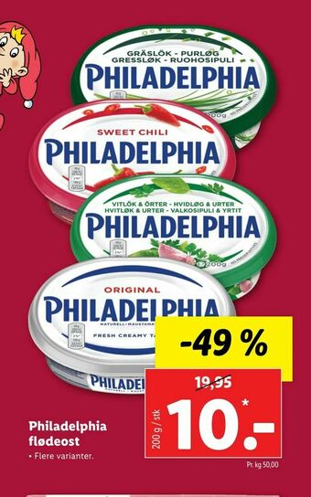 Let-Køb Philadelphia flødeost tilbud