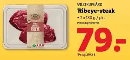 Lidl VILSTRUPGÅRD Ribeye-steak tilbud