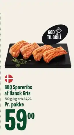 Min Købmand BBQ Spareribs af Dansk Gris tilbud