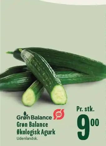 Min Købmand Grøn Balance Økologisk Agurk tilbud