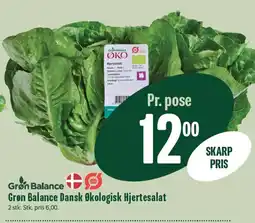 Min Købmand Grøn Balance Dansk Økologisk Hjertesalat tilbud