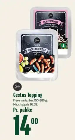 Min Købmand Gestus Topping tilbud