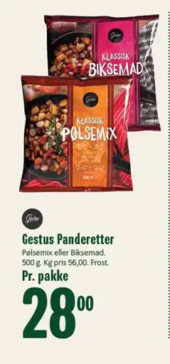 Min Købmand Gestus Panderetter tilbud