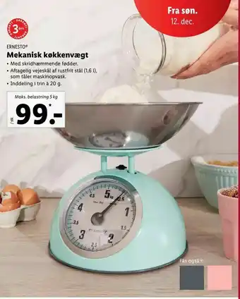 Mekanisk køkkenvægt
