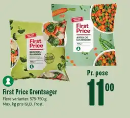 Min Købmand First Price Grøntsager tilbud