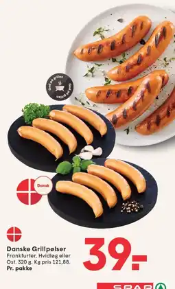 SPAR Danske Grillpølser tilbud