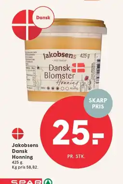 SPAR Jakobsens Dansk Honning tilbud