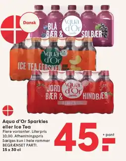 SPAR Aqua d'Or Sparkles eller Ice Tea tilbud