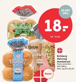 SPAR Kohberg Velsmag Hvedebrød tilbud