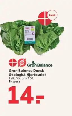 SPAR Grøn Balance Dansk Økologisk Hjertesalat tilbud