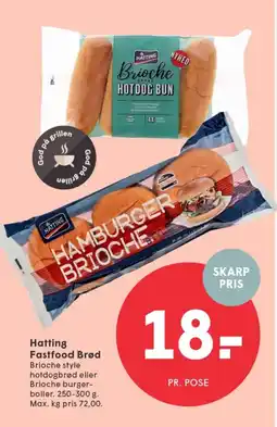 SPAR Hatting Fastfood Brød tilbud