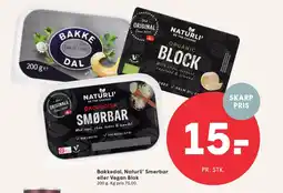 SPAR Bakkedal, Naturli' Smørbar eller Vegan Blok tilbud