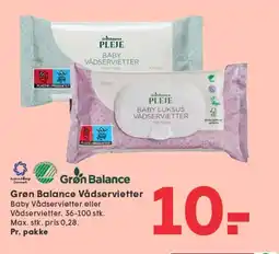 SPAR Grøn Balance Vådservietter tilbud