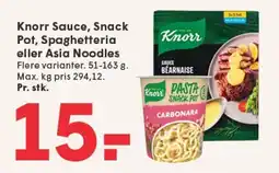 SPAR KNORR Sauce, Snack Pot, Spaghetteria eller Asia Noodles tilbud
