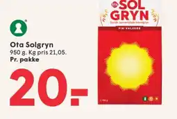SPAR Ota Solgryn tilbud