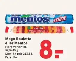 SPAR Mega Roulette eller Mentos tilbud