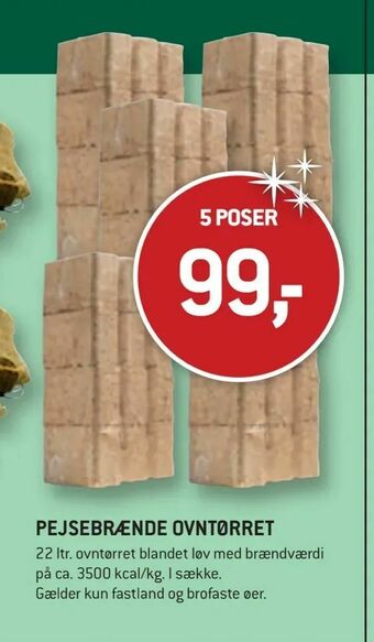 XL-BYG Pejsebrænde ovntørret tilbud