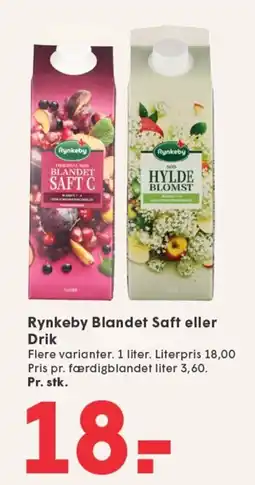SPAR Rynkeby Blandet Saft eller Drik tilbud