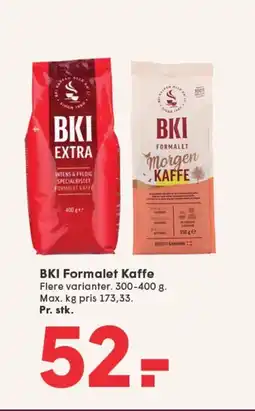 SPAR BKI Formalet Kaffe tilbud