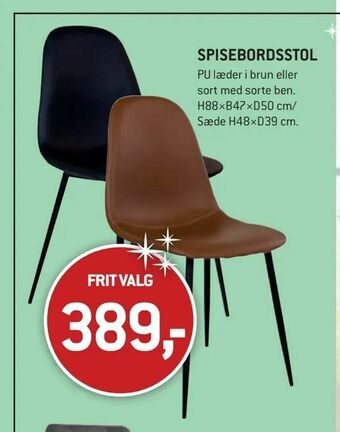 XL-BYG Spisebordsstol tilbud