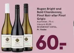 SPAR Nugan Bright and Bold Chardonnay, Pinot Noir eller Pinot Grigio tilbud