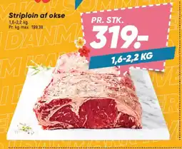 Bilka Striploin af okse tilbud