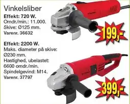Harald Nyborg Vinkelsliber Effekt: 720 W eller Effekt: 2200 W tilbud