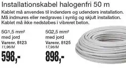 Harald Nyborg Installionskabel halogenfri 50 m tilbud