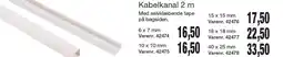 Harald Nyborg Kabelkanal 2 m tilbud