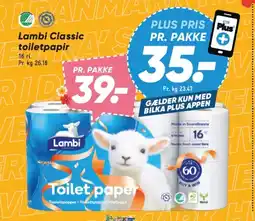 Bilka LAMBI Classic toiletpapir tilbud