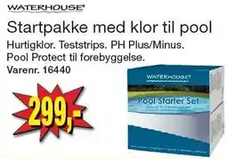 Harald Nyborg WATERHOUSE Startpakke med klor til pool tilbud
