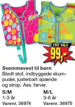 Harald Nyborg Svømmevest til børn tilbud
