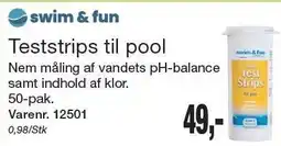 Harald Nyborg SWIM & FUN Testrips til pool tilbud