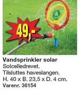 Harald Nyborg Vandsprinkler solar tilbud