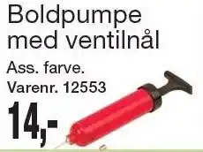 Harald Nyborg Boldpumpe med ventilnål tilbud