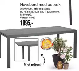 Harald Nyborg Havebord med udtræk tilbud