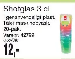 Harald Nyborg Shotglas 3 cl tilbud