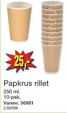 Harald Nyborg Papkrus rillet tilbud