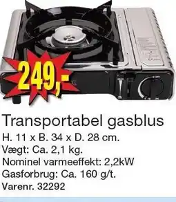 Harald Nyborg Transportabel gasblus tilbud