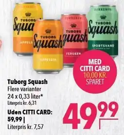 Citti Tuborg Squash tilbud