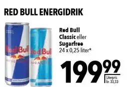 Citti Red Bull Classic eller Sugarfree tilbud